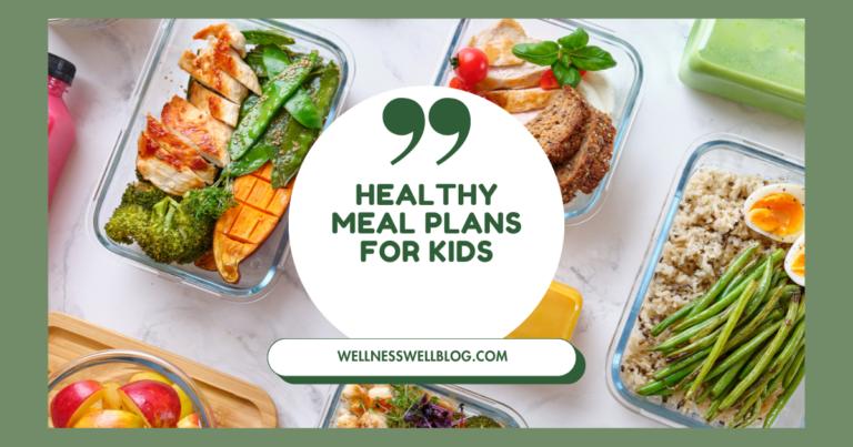 Healthy meal plans for kids